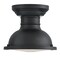 Westinghouse Fixture Ceiling Outdr SemiFlush-Mount 60W Orson 9In Txt, Black Frost Prsm Glass 6113200 - alternate 1